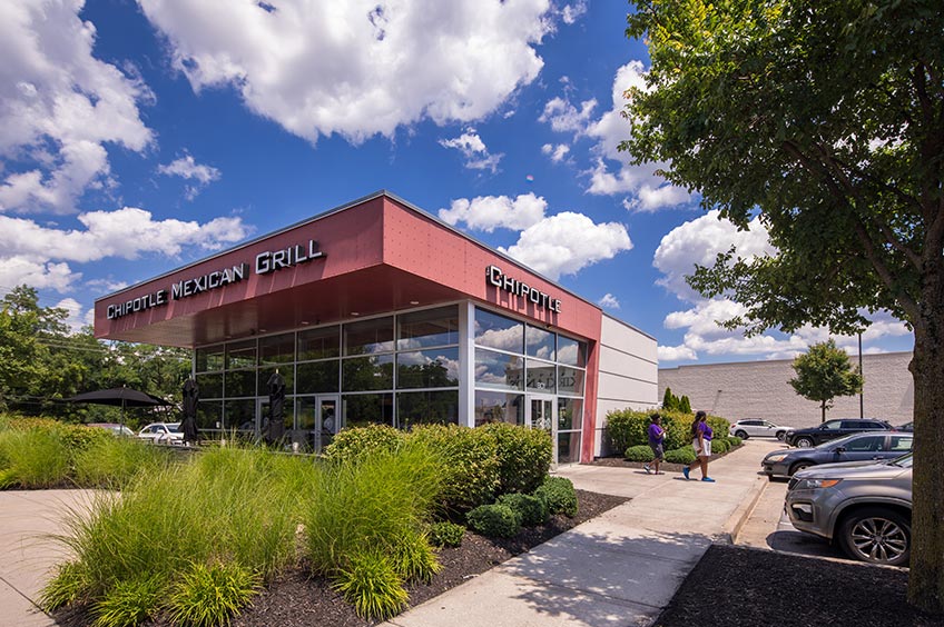 Storefront at Goucher Commons shopping center.