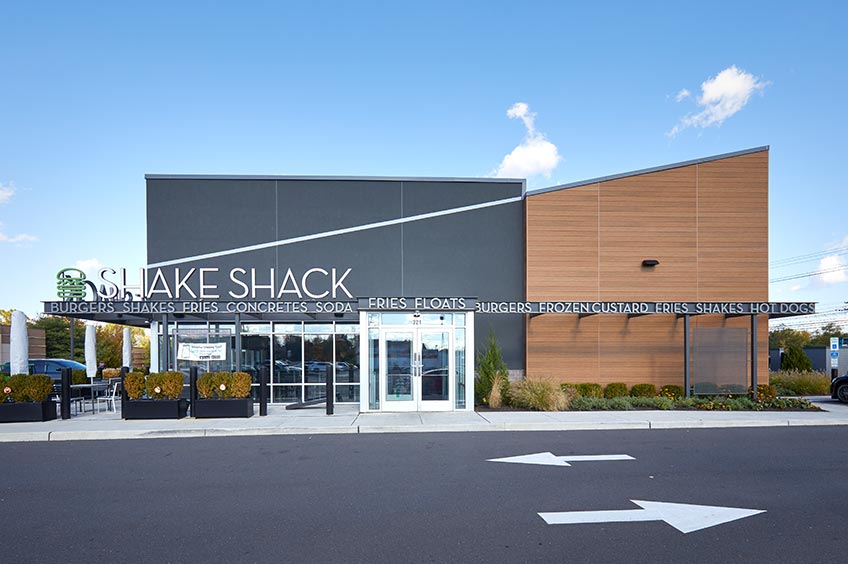 Shake Shack storefront at Marlton Commons shopping center.