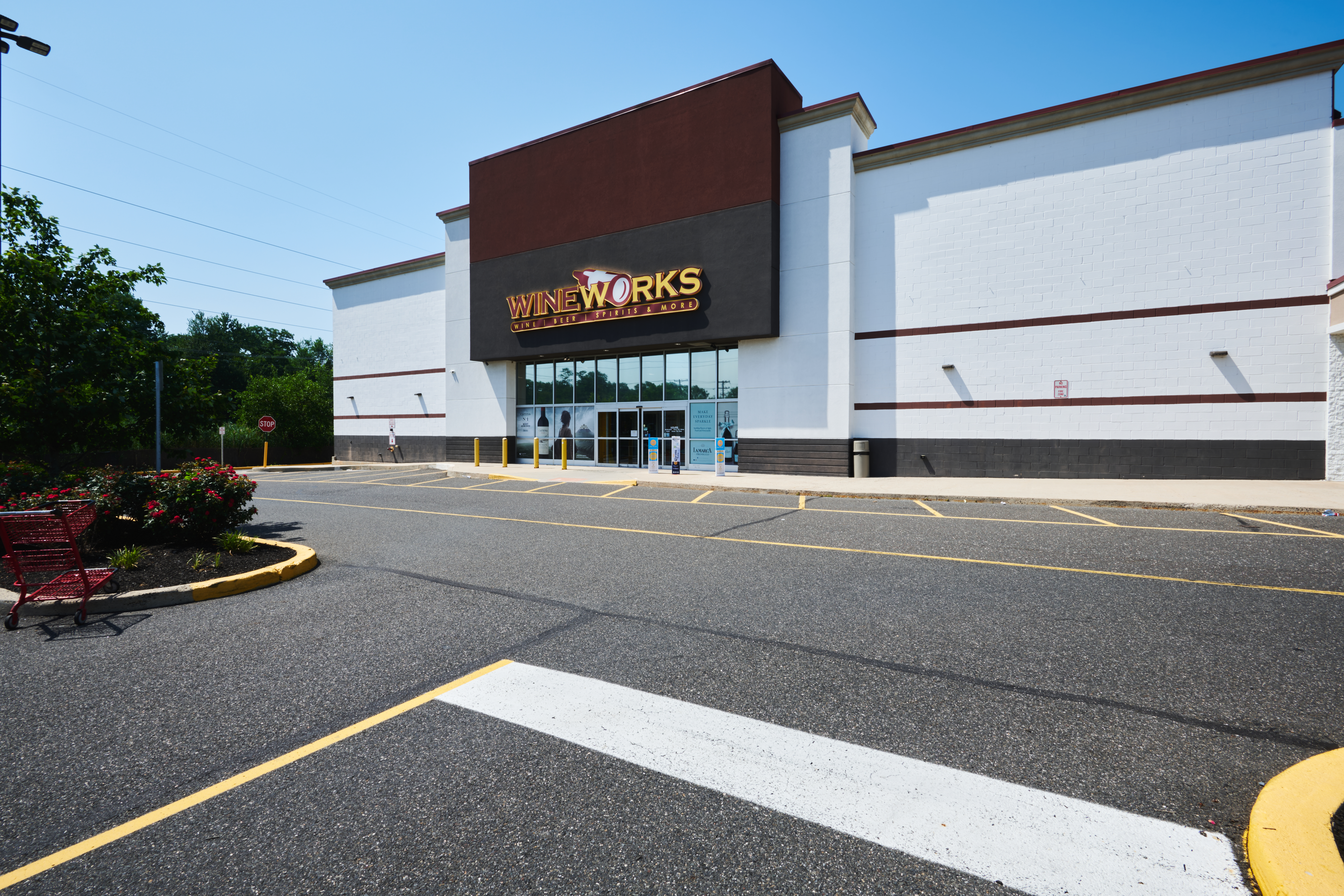 Ground view of wine works at Marlton Commons