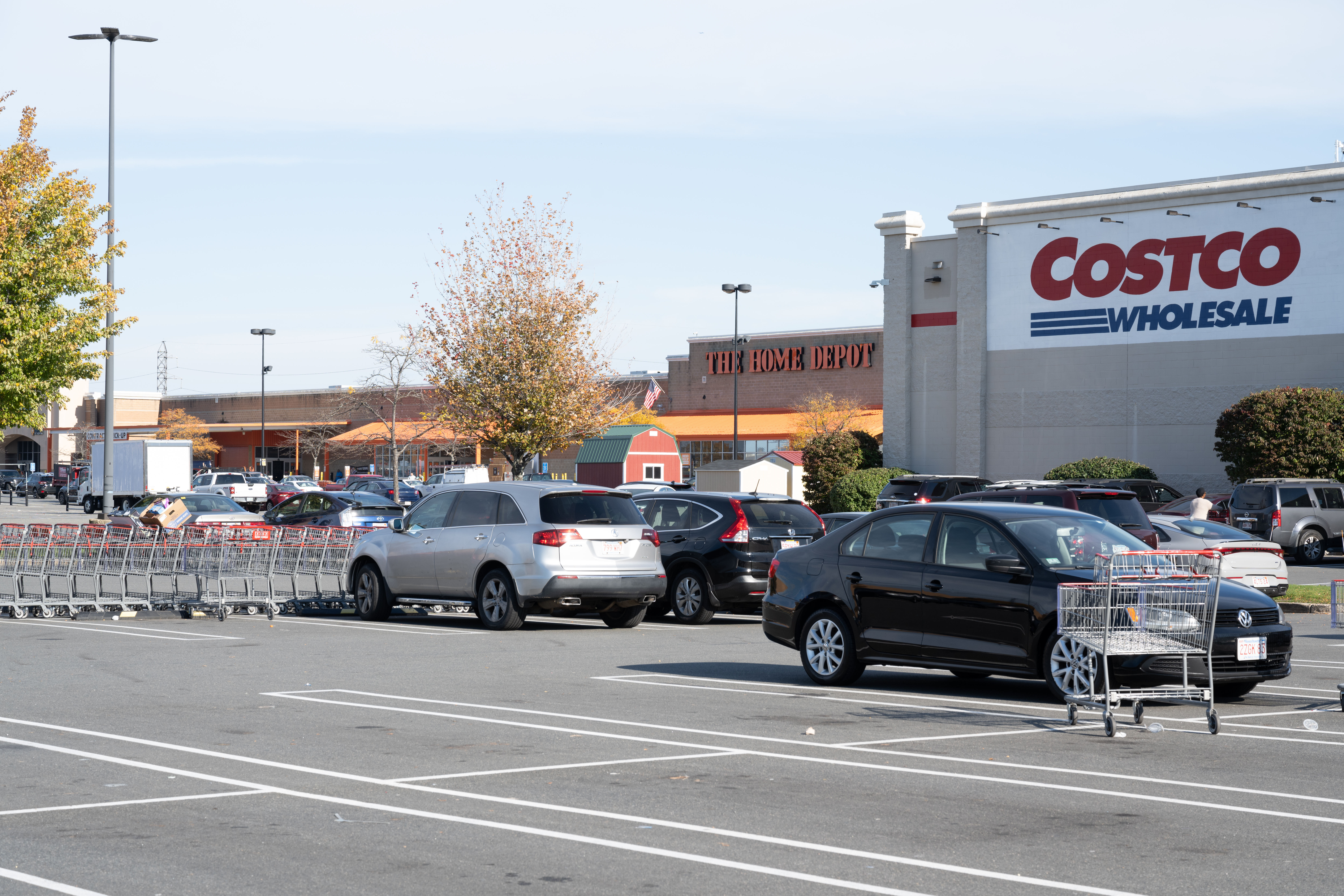 Ground view of Costco and Home Depot at Gateway Center