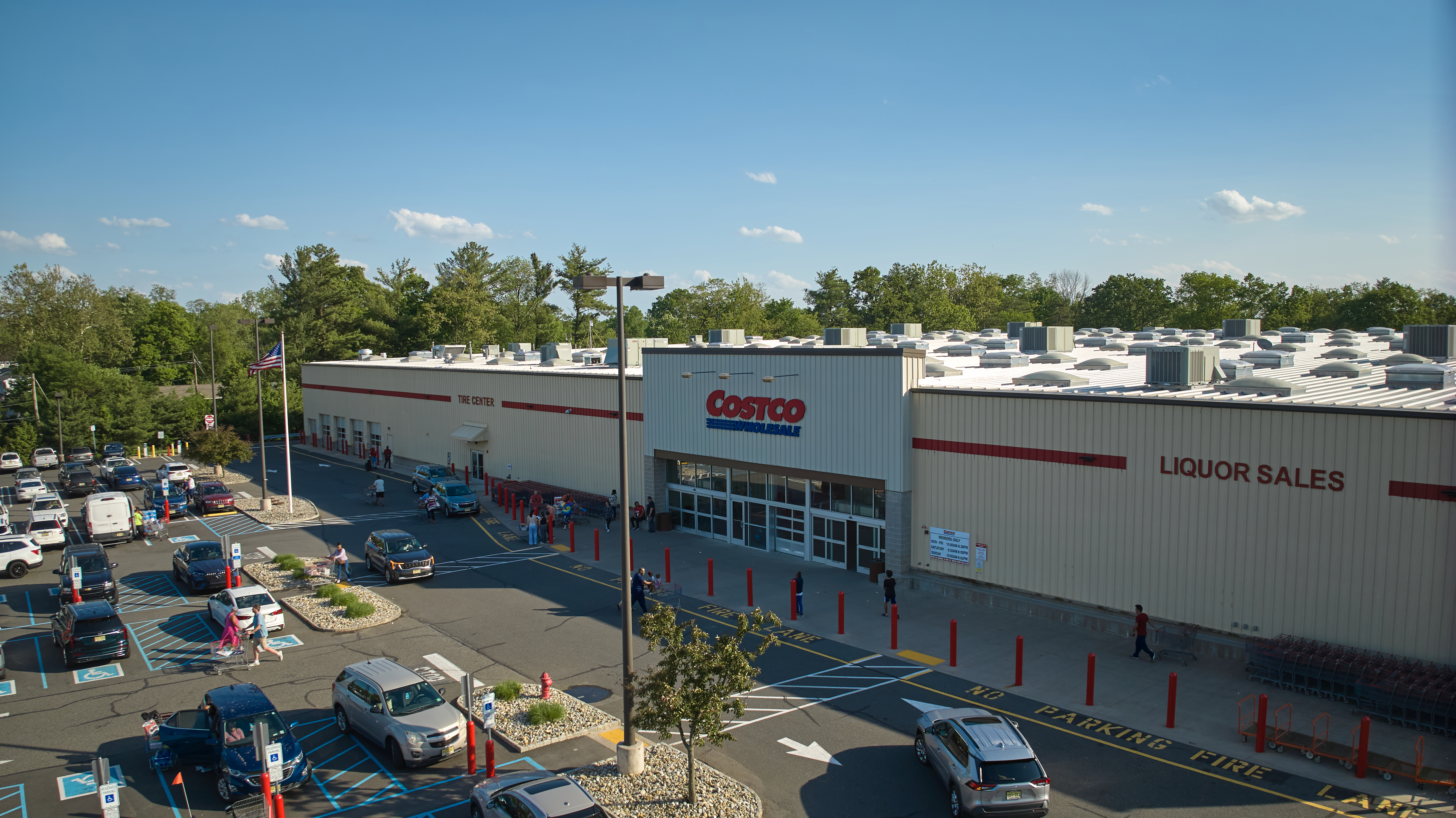 aerial view of costco
