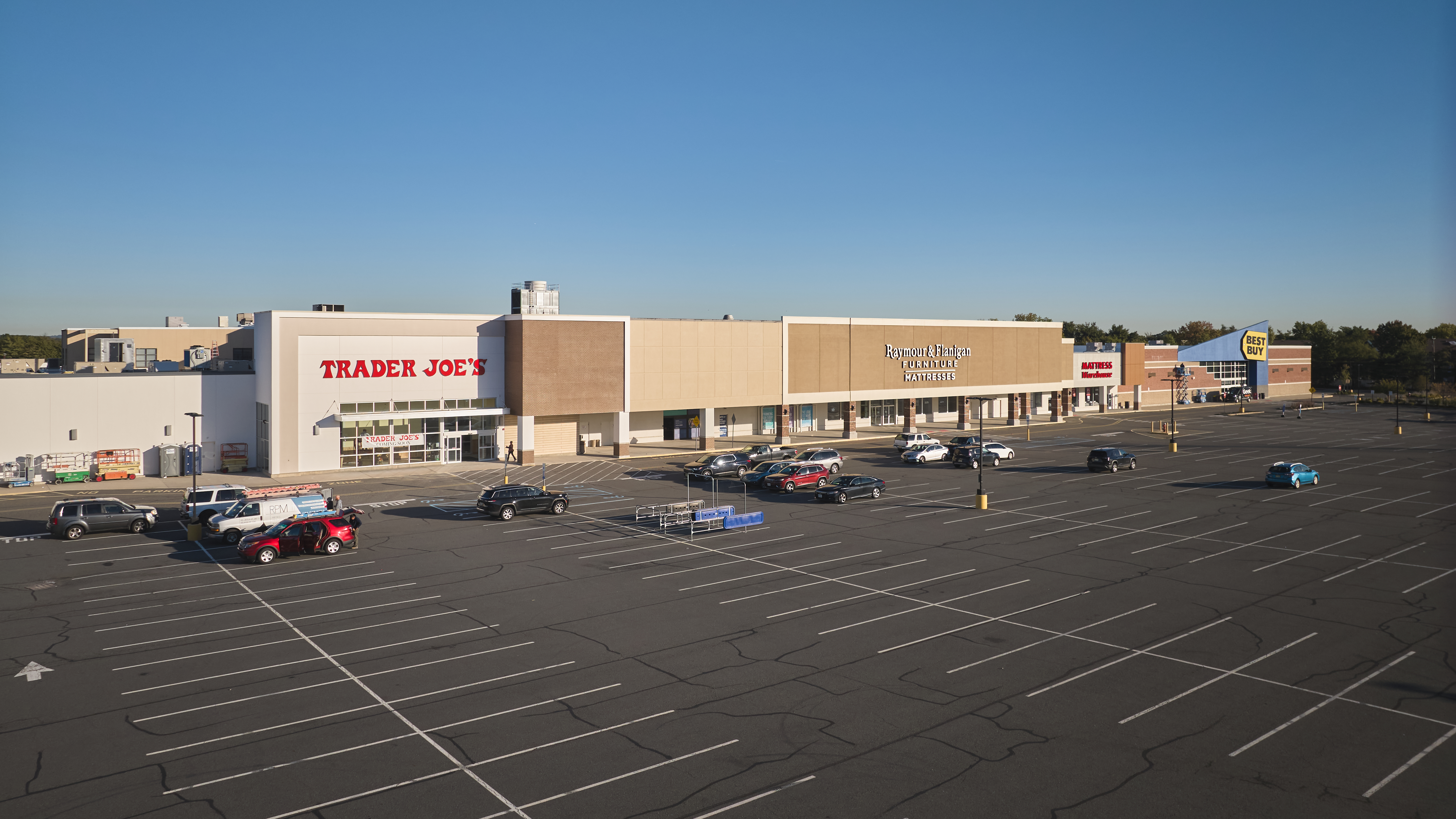 aerial view of trader joes