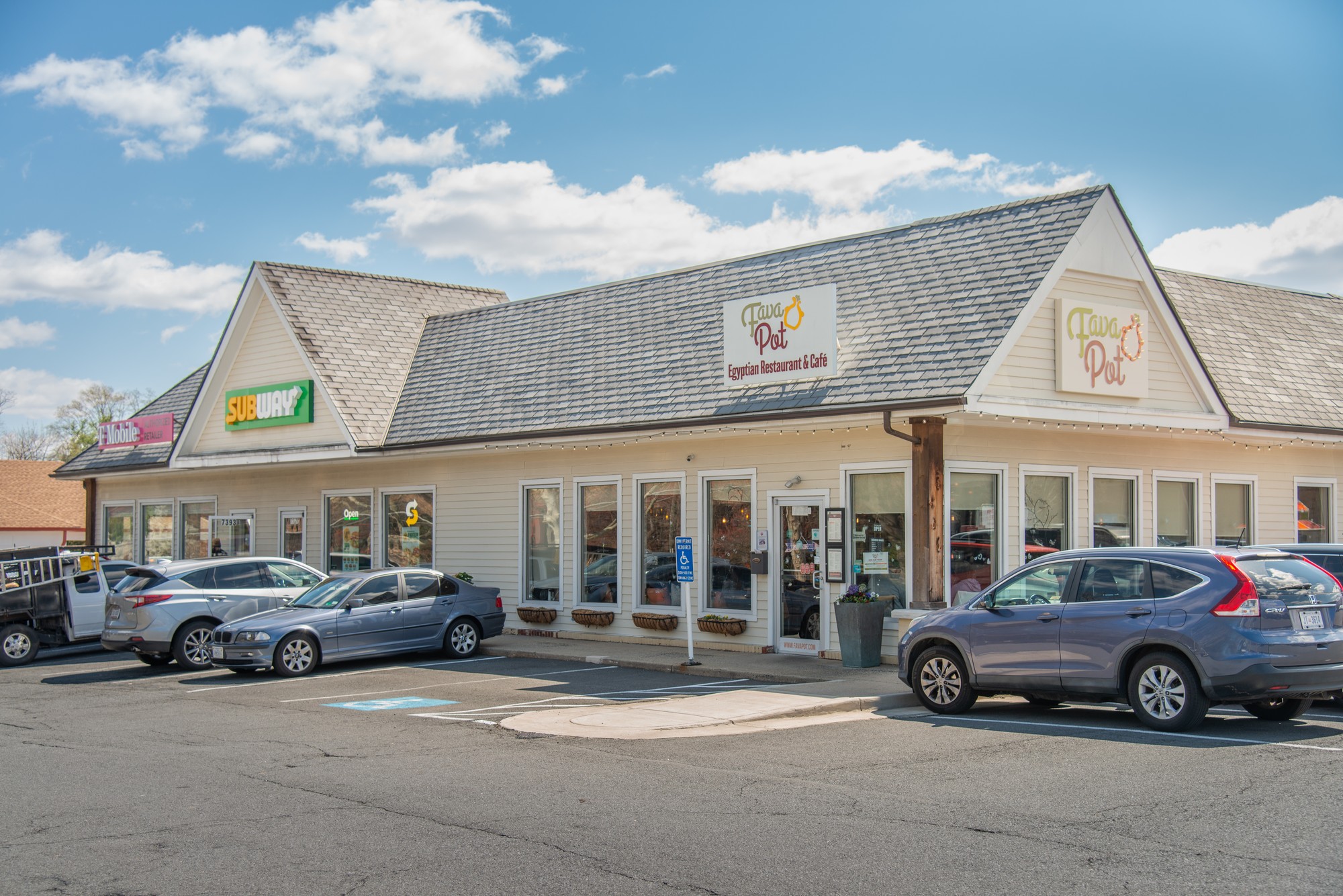 Fava Pot, Subway, and T-Mobile at The Shops at West Falls Church