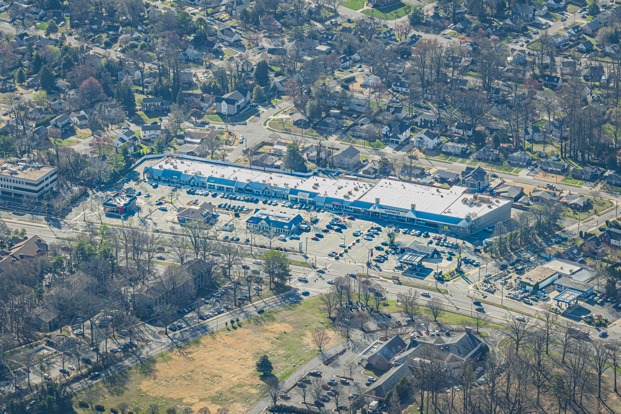 Aerial of The Shops at West Falls Church
