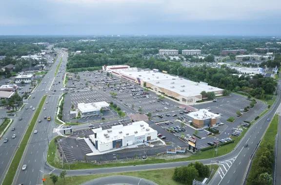aerial view of marlton commons on a clear day