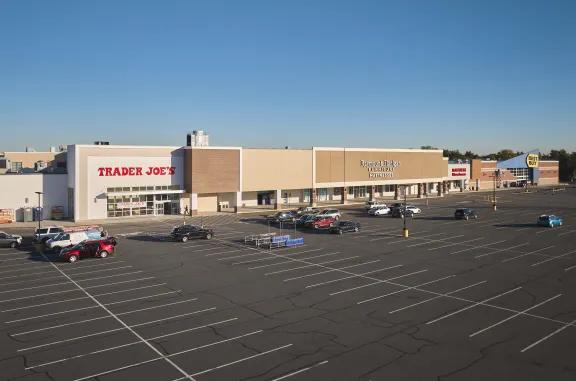 aerial view of trader joes