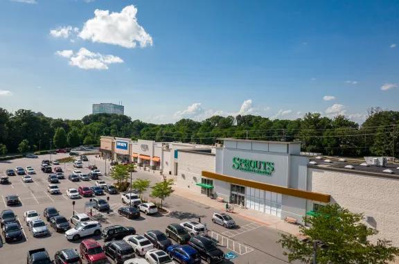 aerial of sprouts at goucher