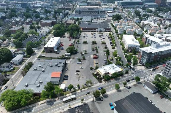 aerial of Brighton Mills