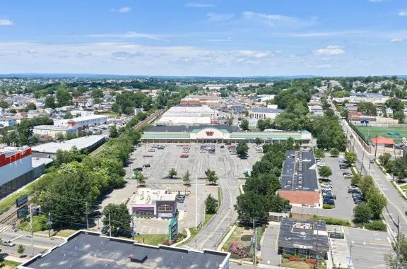 Aerial view of Calstadt Commons