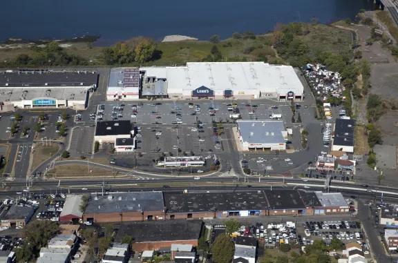 aerial of Hudson Commons