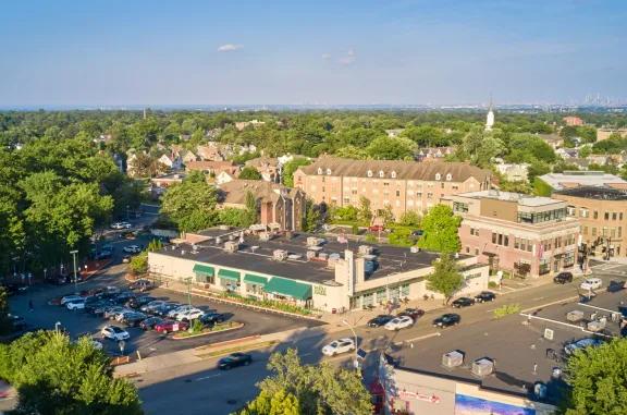 aerial of Whole foods in montclair