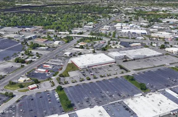 Aerial of BJs at Norfolk JNAF