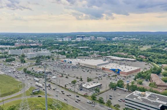 Aerial of The Plaza at Woodbridge