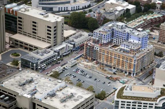 Aerial of Rockville Town Center