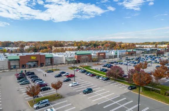 aerial of shoppers world