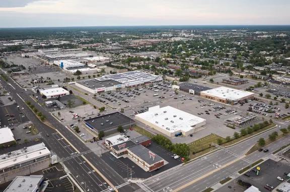 aerial of Amherst Commons