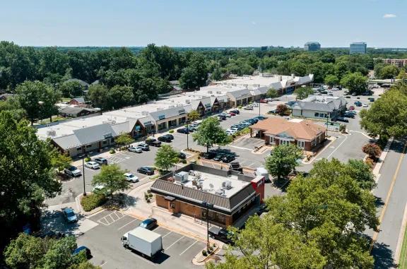 Aerial of west falls church