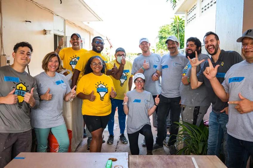 Group of team members in Puerto Rico